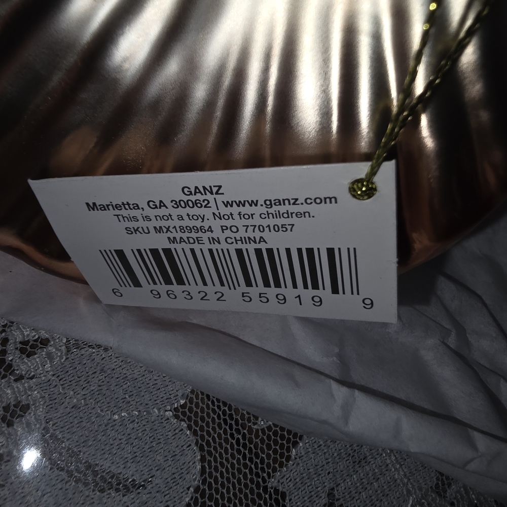 Iridescent Seashell Glass Christmas Ornament By Ganz - Picture 5 of 5